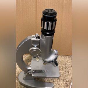 Vintage Mini Microscope in case with Tools